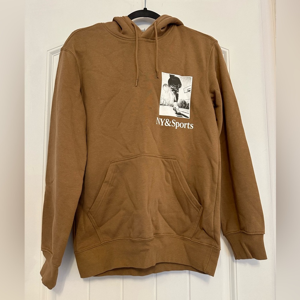 H&M XS brown regular fit hoodie
